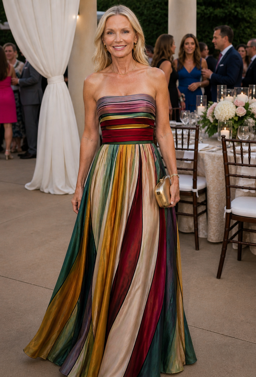 Olive | Effortless Strapless A-Line Dress