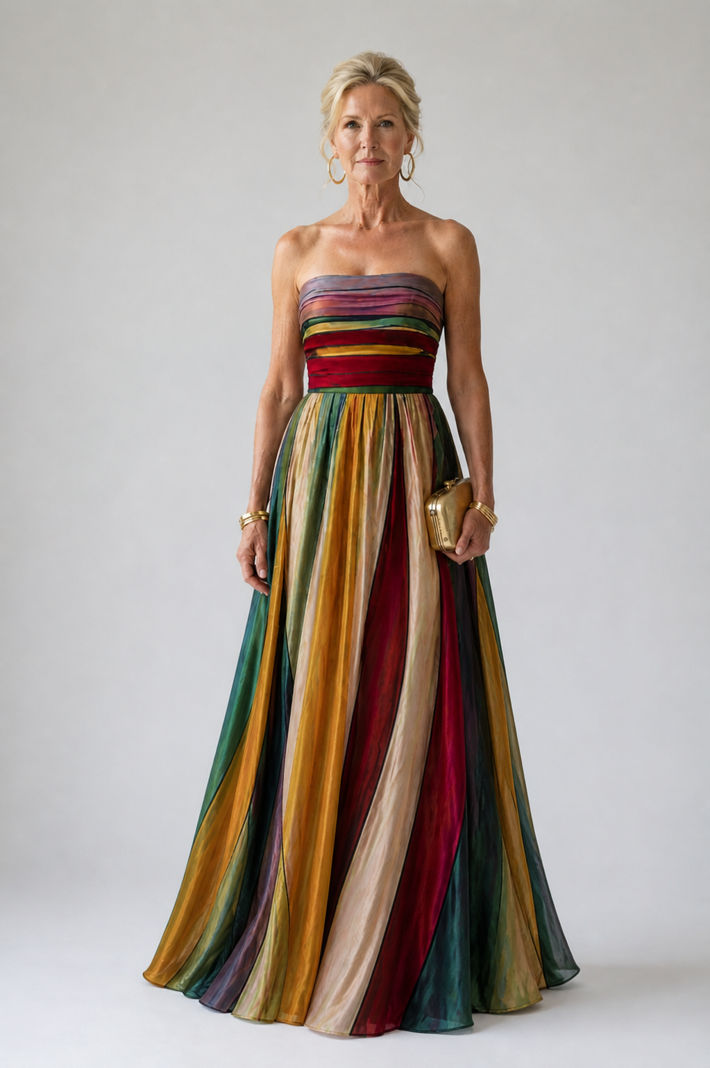 Olive | Effortless Strapless A-Line Dress
