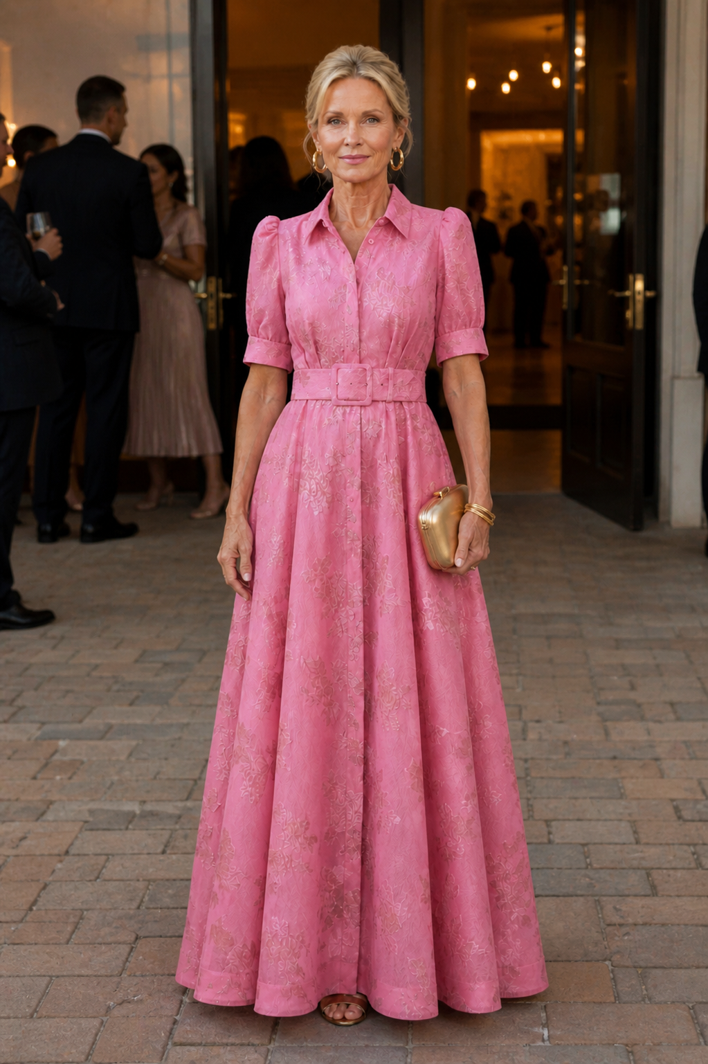 Margot | Belted Floral Maxi Dress