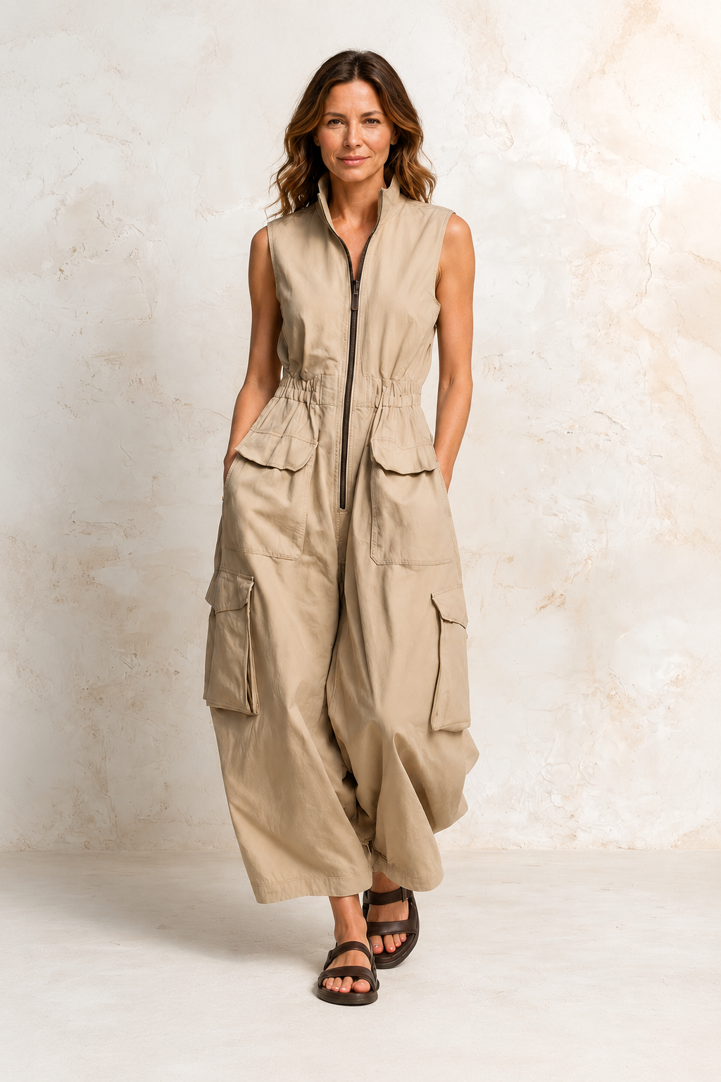 Ursula | Utility Cargo Jumpsuit