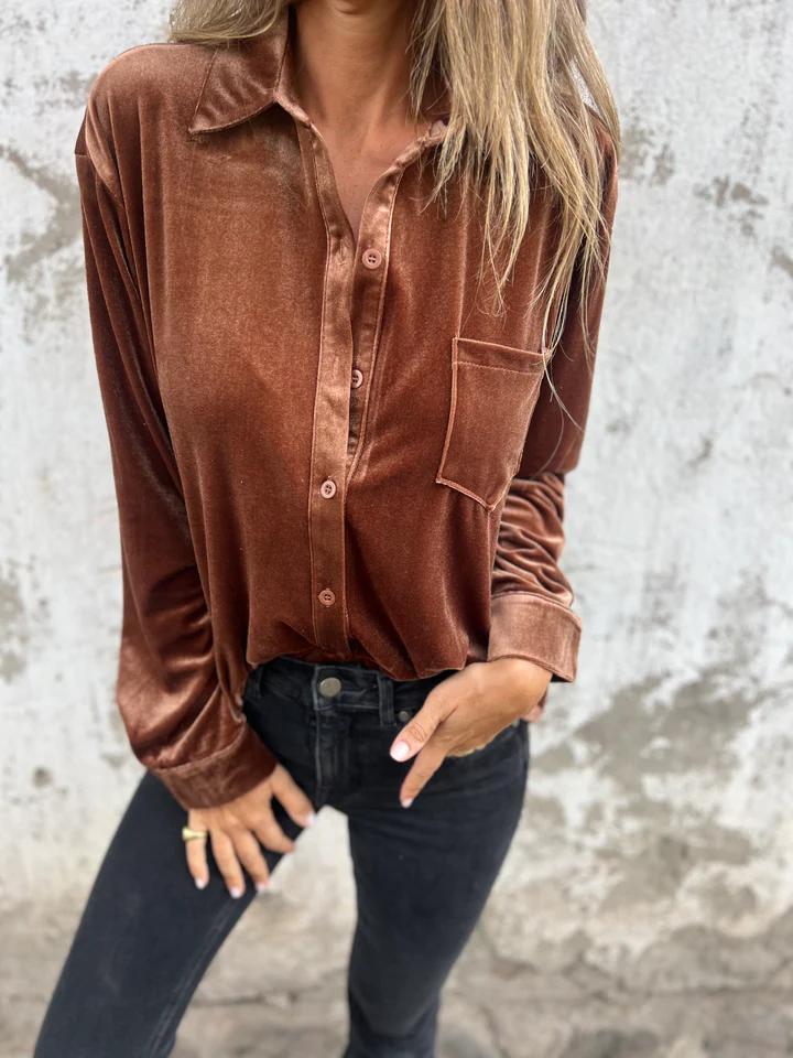 Dahlia | Soft Velvet Shirt
