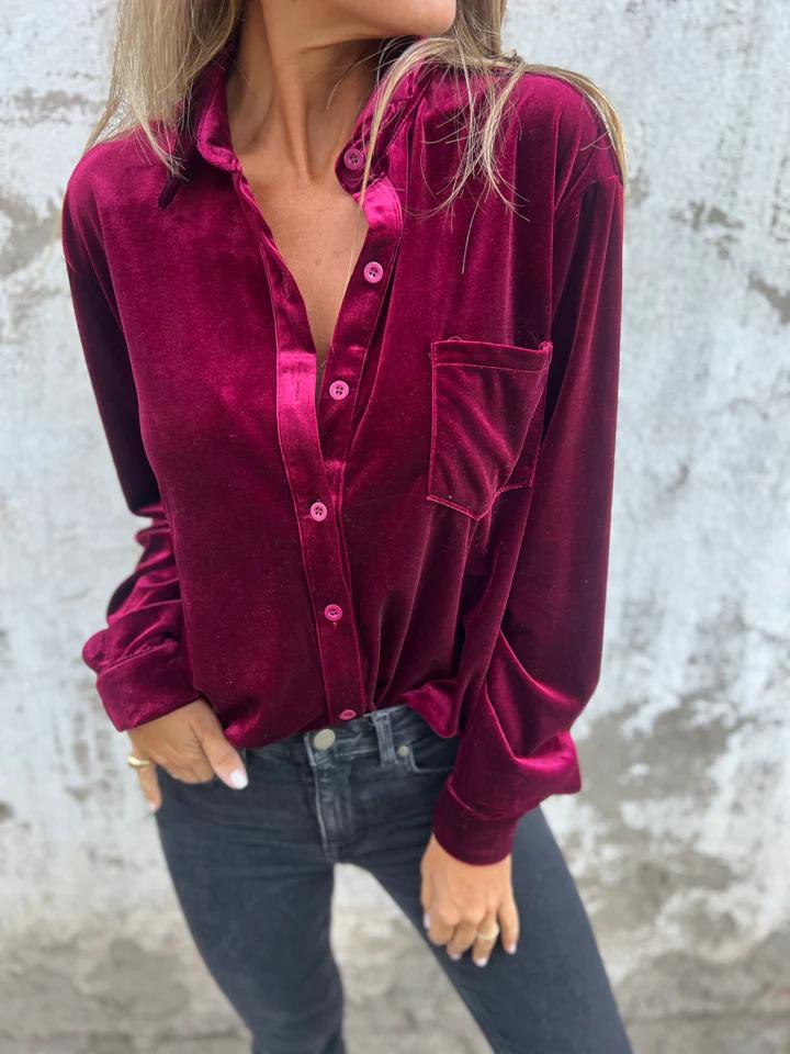 Dahlia | Soft Velvet Shirt