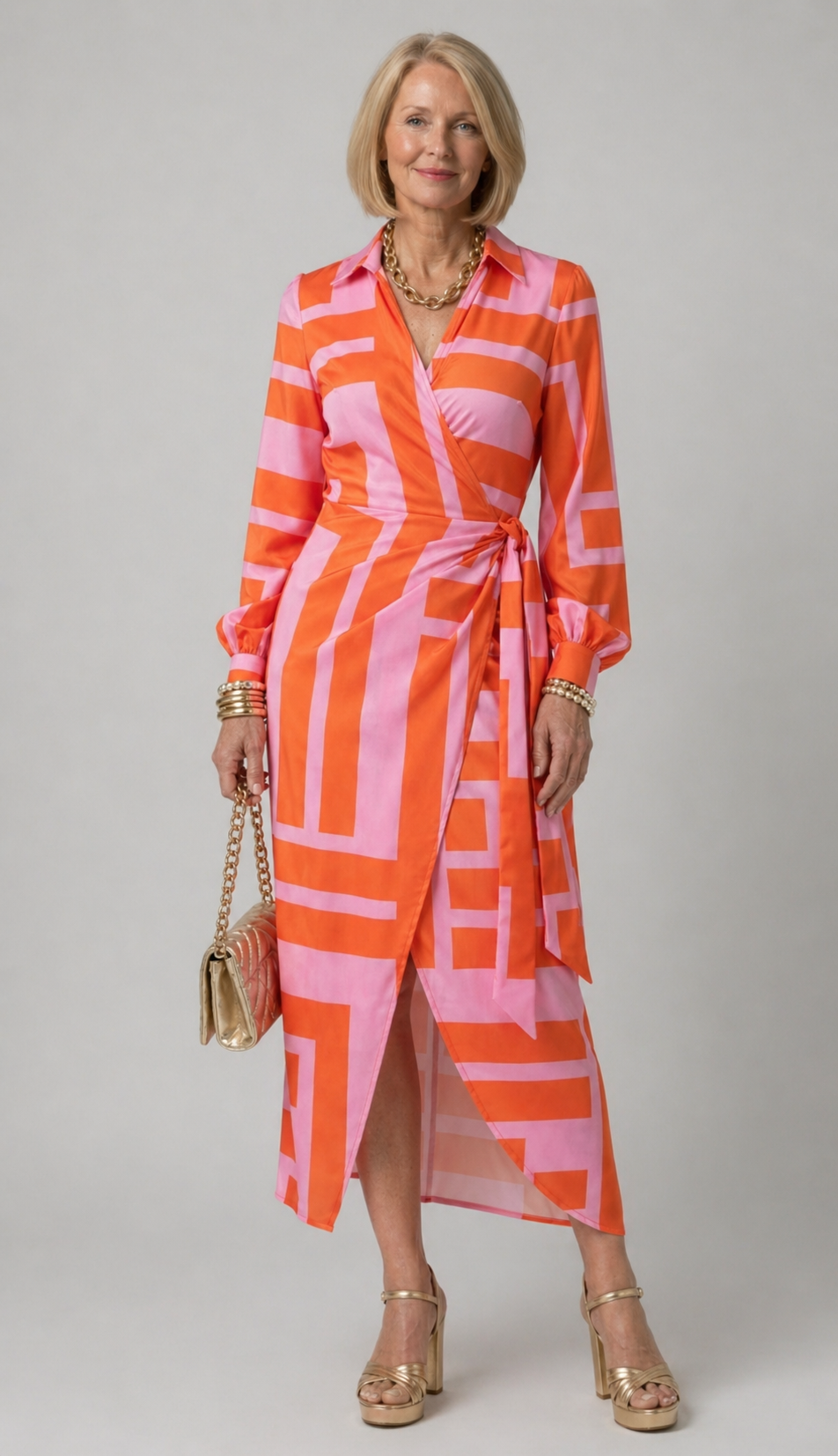 Nadia | Printed Wrap Dress