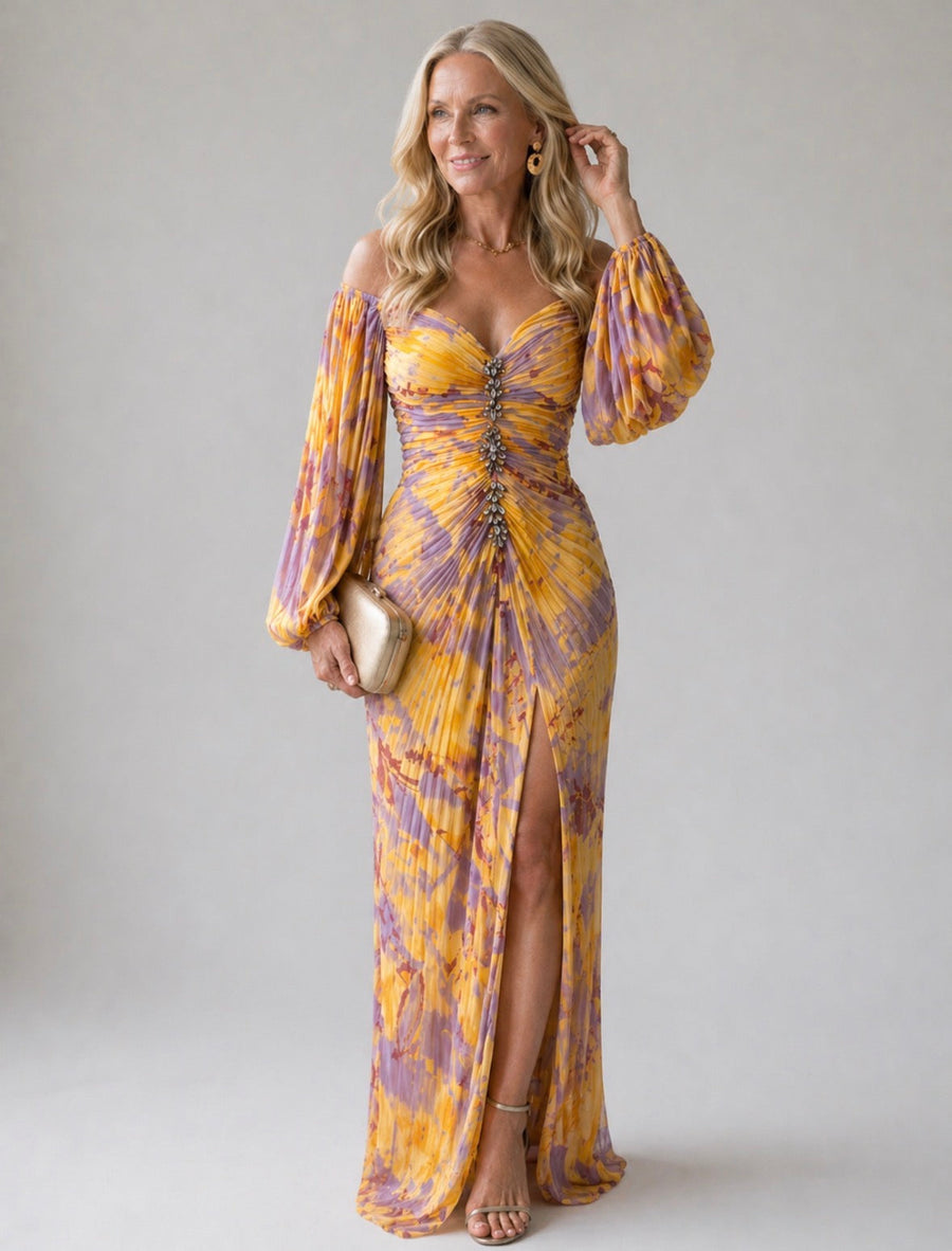 Delphine | Elegant Dress with V-Neck