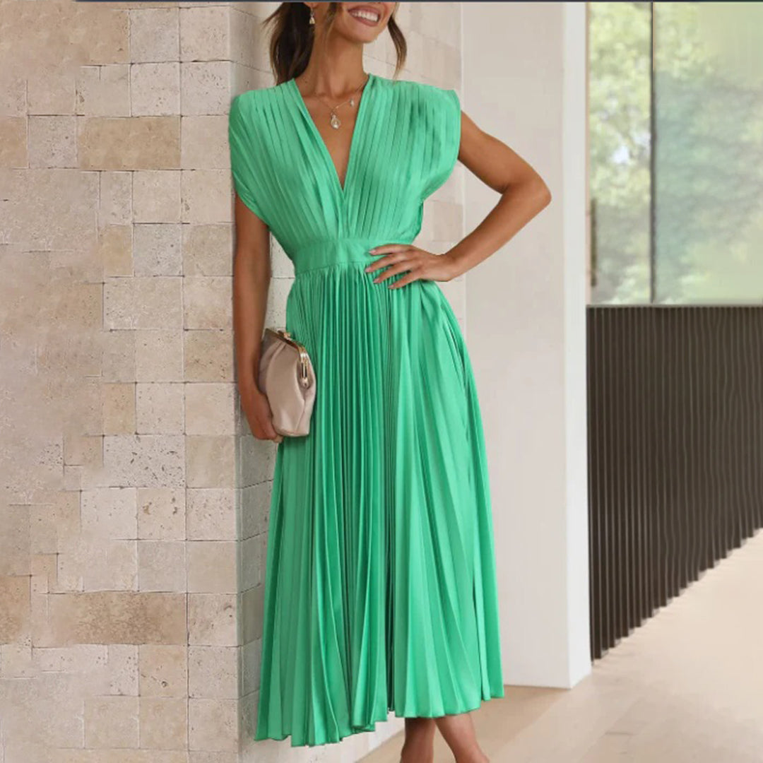 Juliet | Timeless Pleated Midi Dress