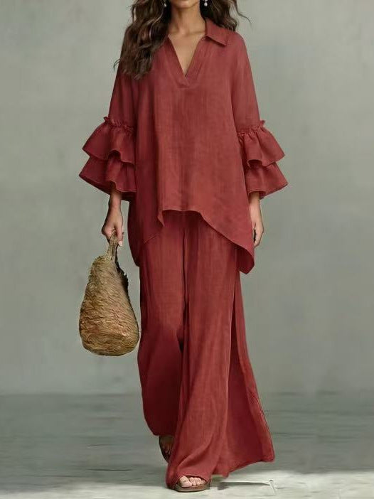 Paloma | Ruffle-Tier Two-Piece Set