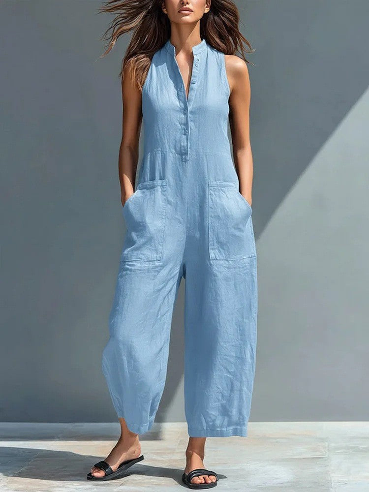 Lotte™ | Sleeveless Minimalist Jumpsuit