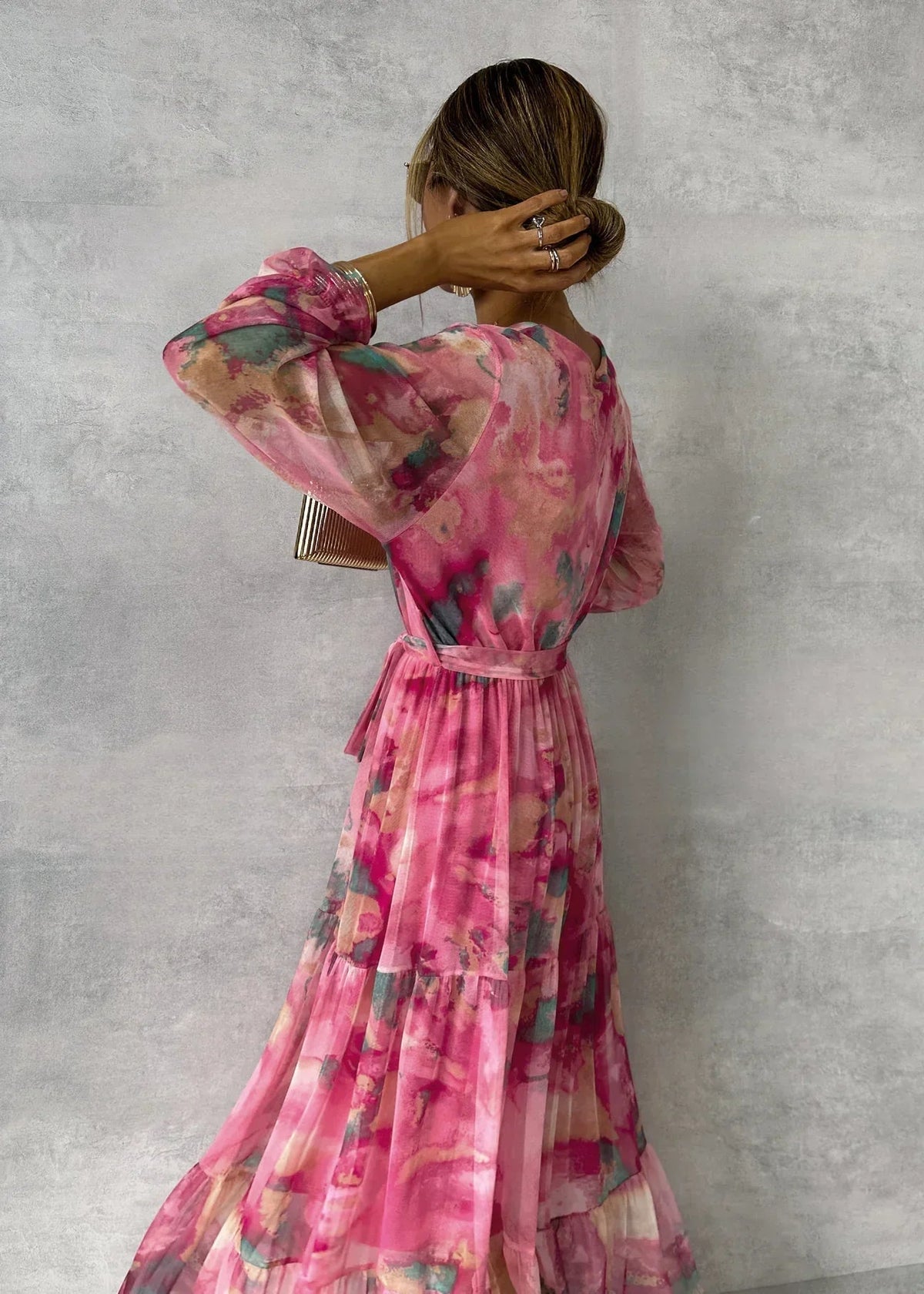 Sylvie | Wrap Dress with Floral Print