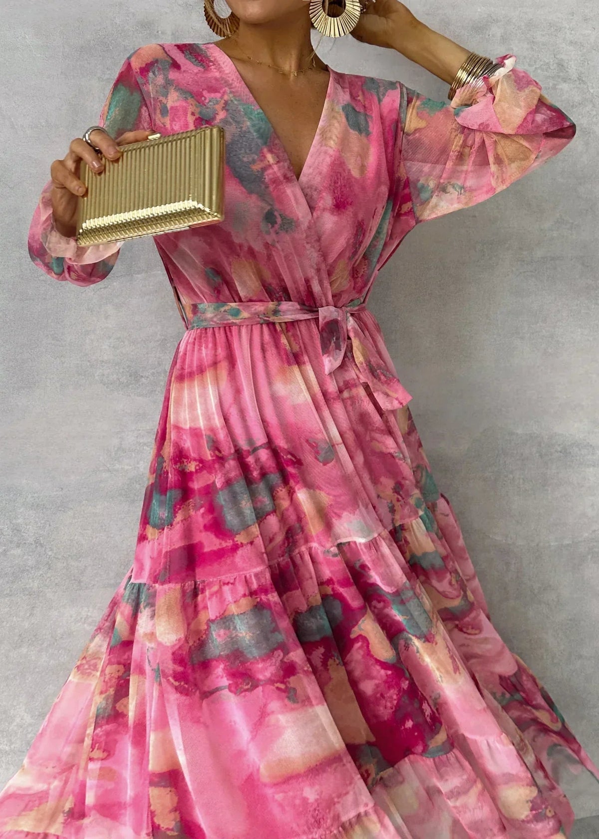 Sylvie | Wrap Dress with Floral Print