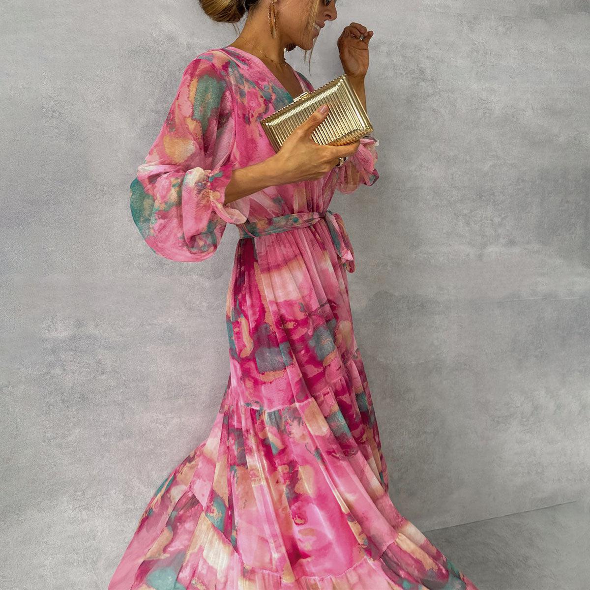 Sylvie | Wrap Dress with Floral Print