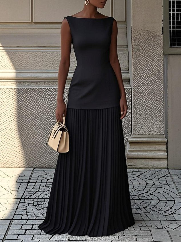 Shania | Pleated Maxi Dress