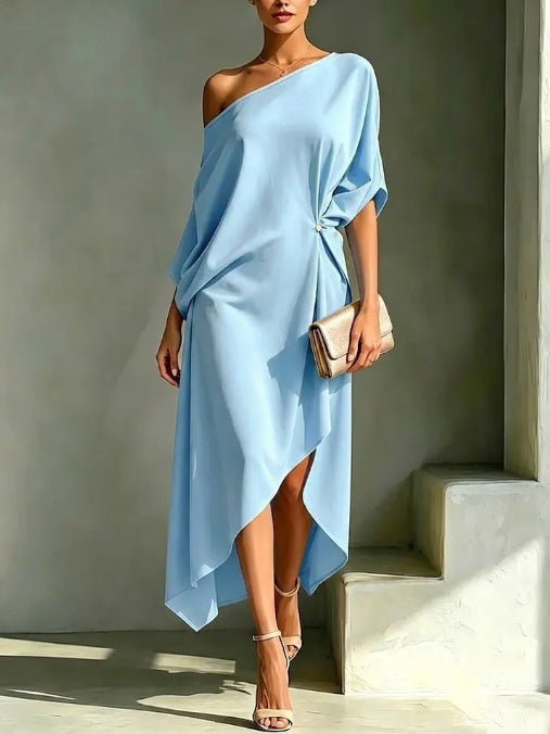 Camila | Elegant Asymmetric Midi Dress