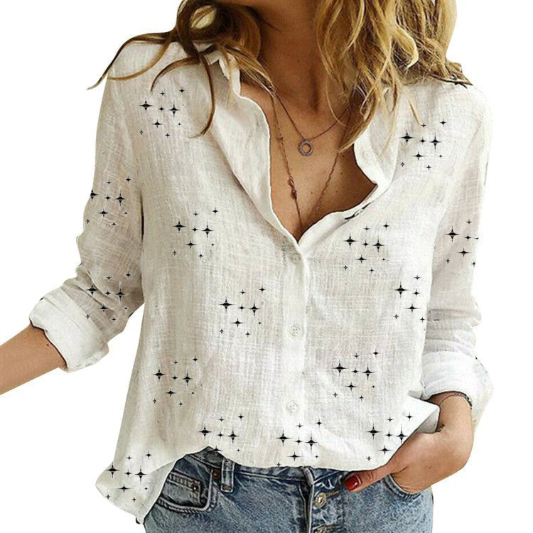 Sandra | Classic Printed Blouse