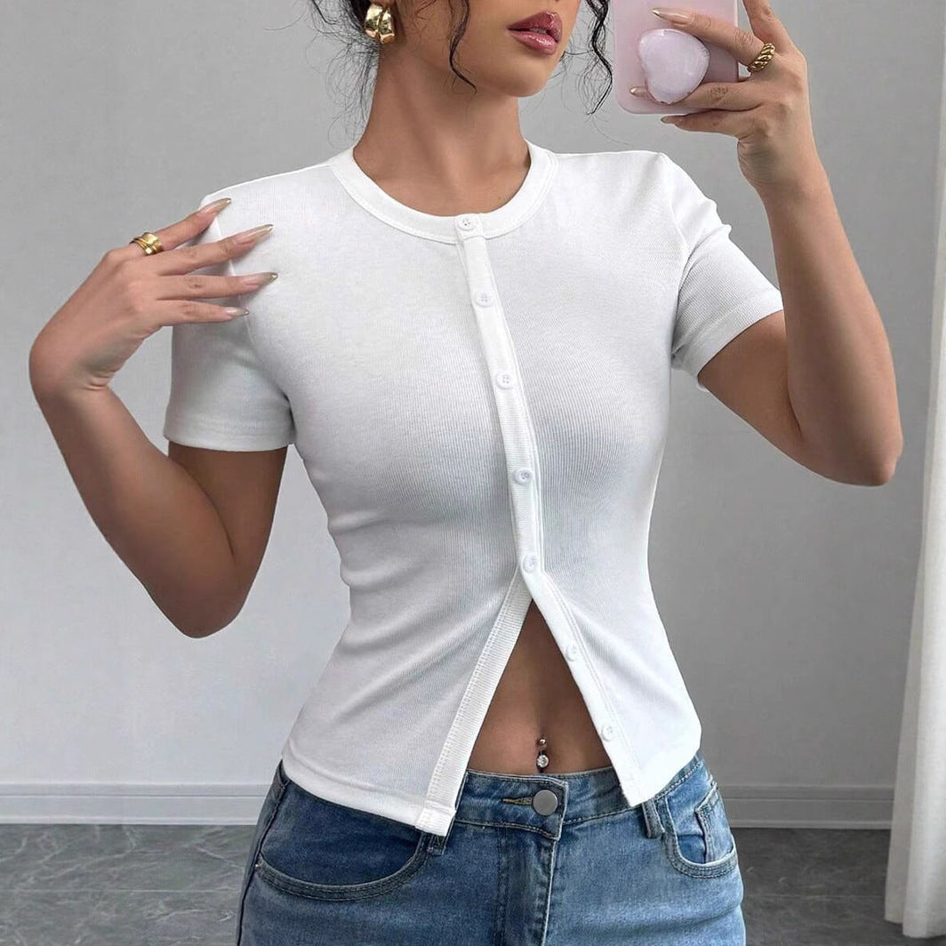 Hati | Relaxed Summer Short Sleeve Buttoned Top