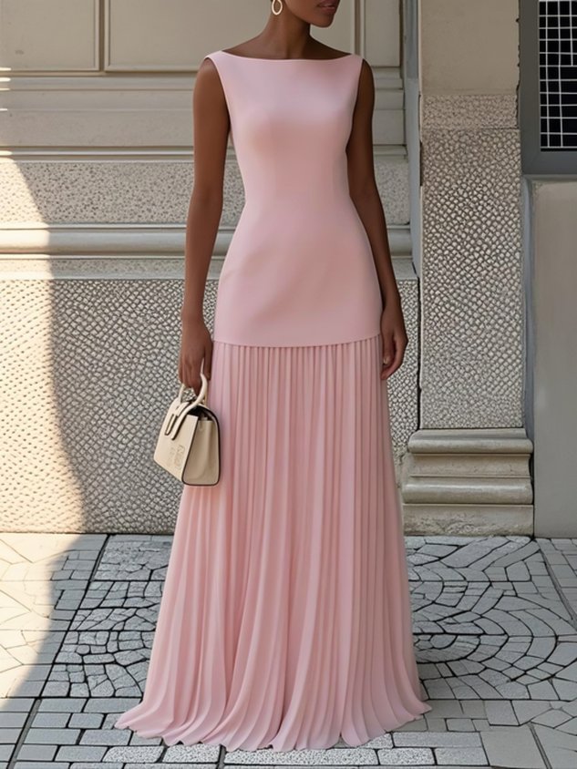 Shania | Pleated Maxi Dress