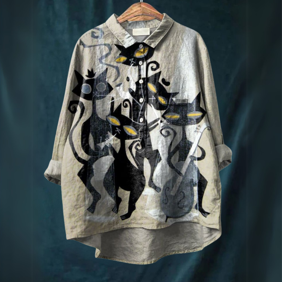 Lucia | Cat Art Shirt