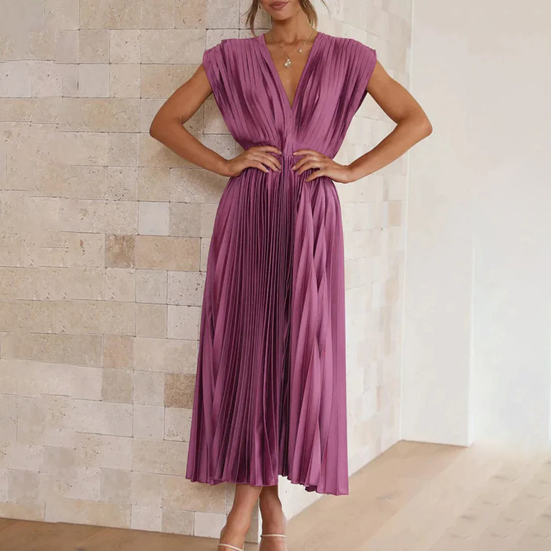 Juliet | Timeless Pleated Midi Dress