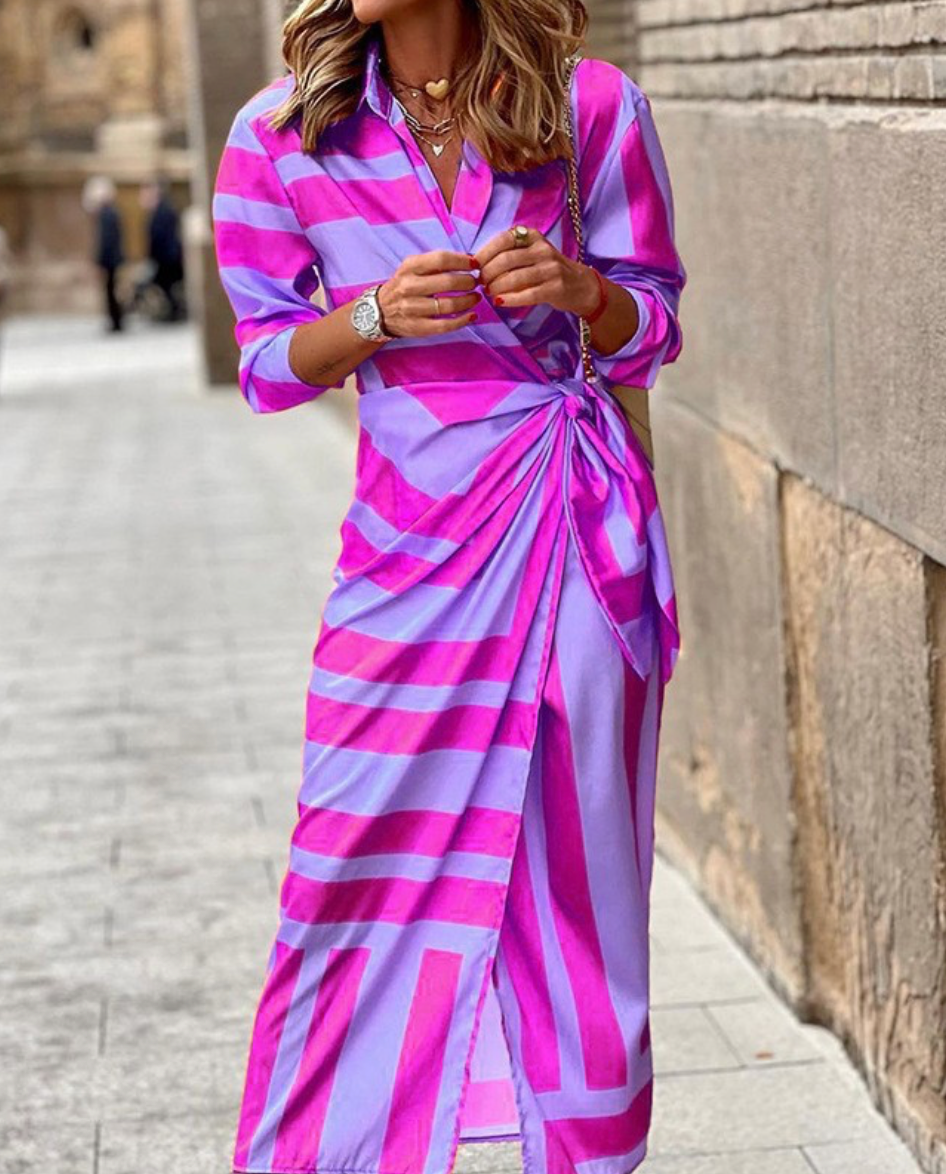 Nadia | Printed Wrap Dress
