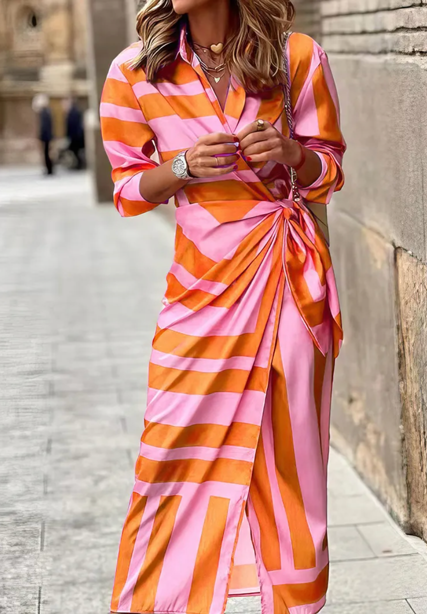 Nadia | Printed Wrap Dress