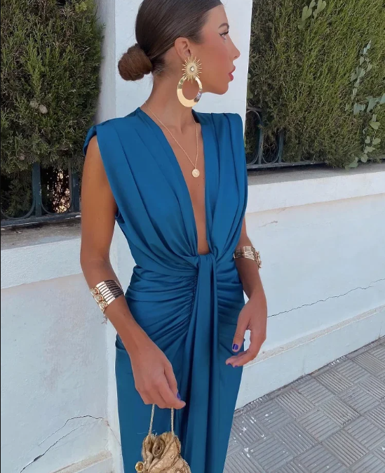 Eleanor | Elegant Pleated Dress
