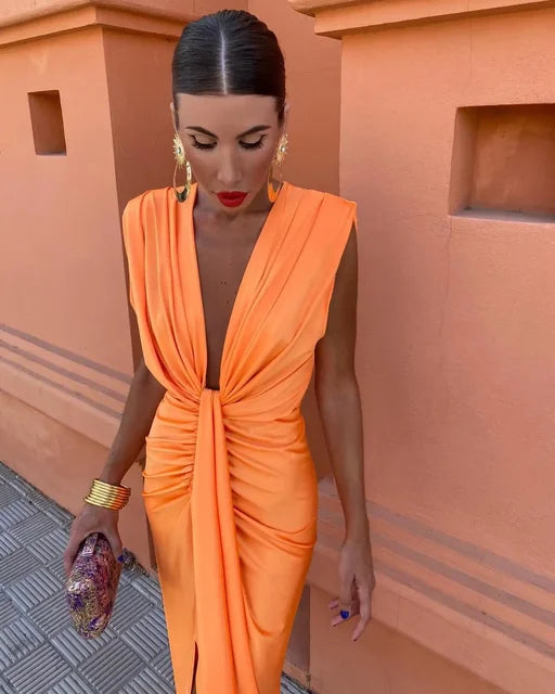 Eleanor | Elegant Pleated Dress