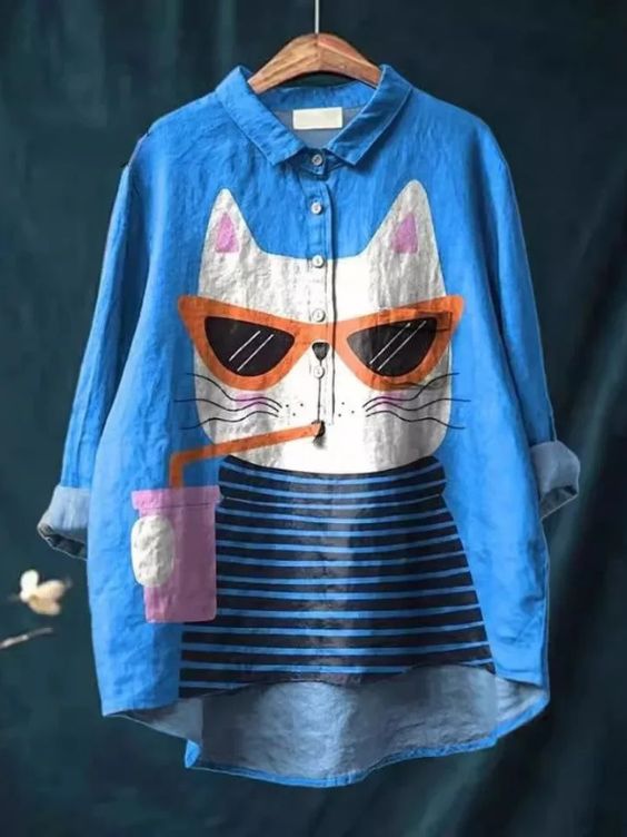 Amari | Cat Art Shirt
