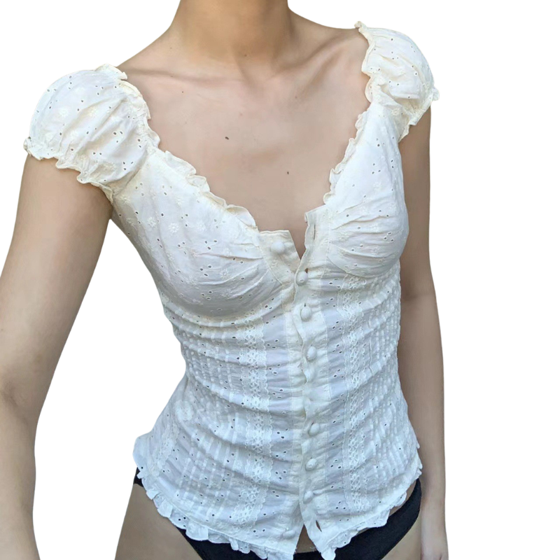 Glacy | Chic Floral Lace Corset Top
