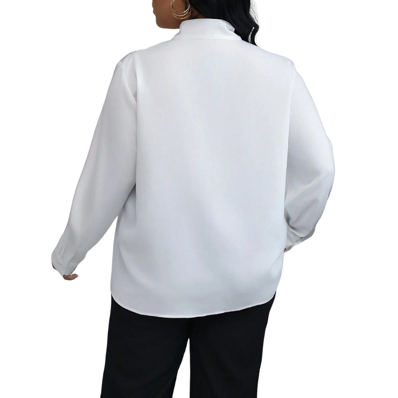 Janela | Sophisticated Long Sleeve High Neck Blouse