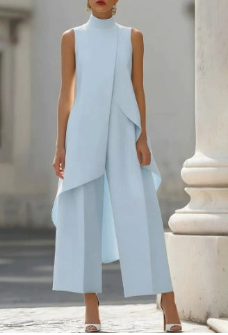 Catalina | Wide-Leg Two-Piece Set with Draped Front