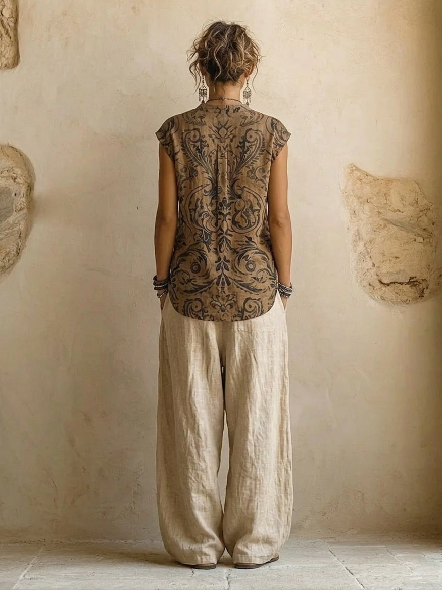 Emma | Cotton Linen Three-Piece Set