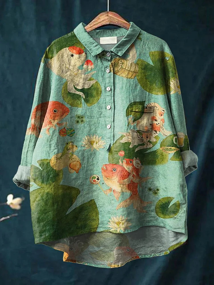 Claudia | Fish Art Shirt