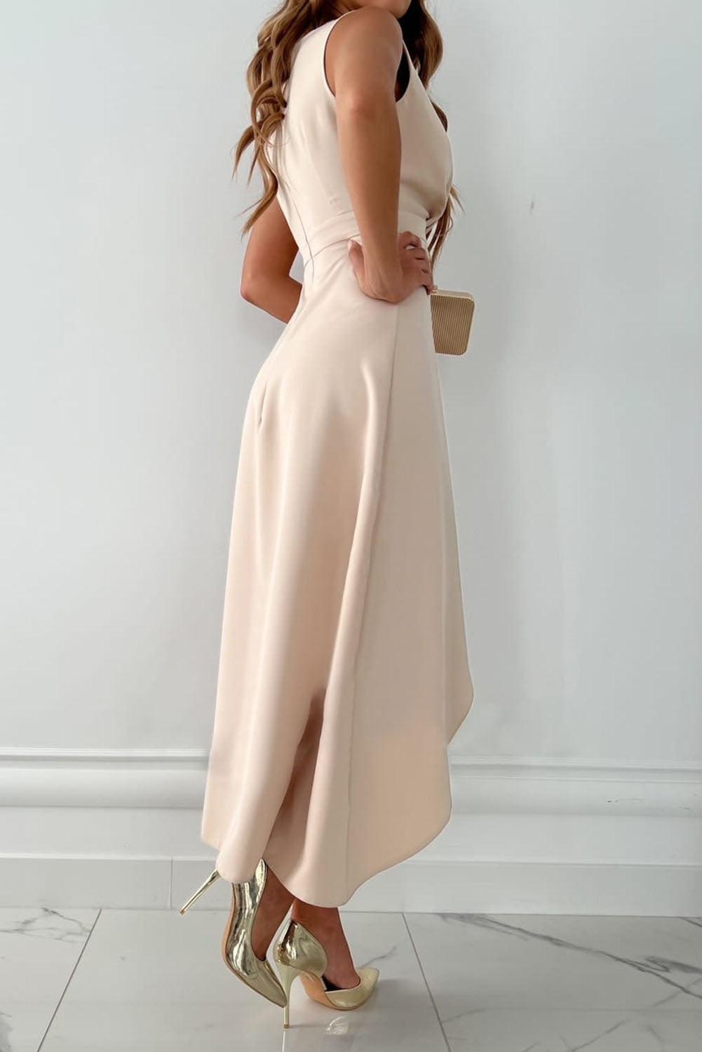 Adeline | Midi Wrap Dress with V-Neck