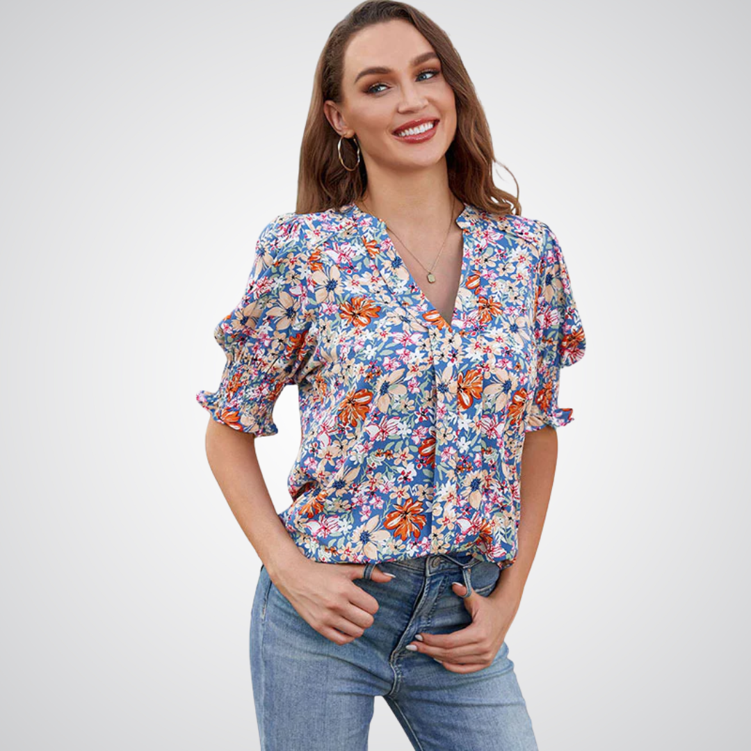 Monica | Chic V-Neck Blouse