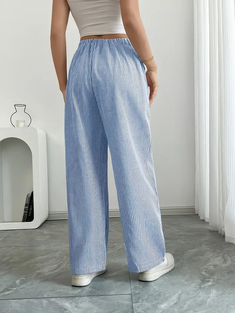 Karina | Striped Wide-Leg Pants