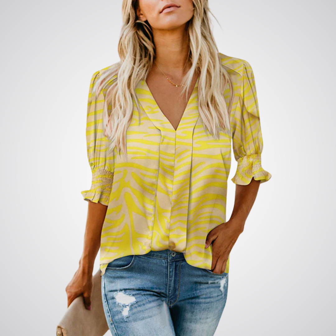 Monica | Chic V-Neck Blouse