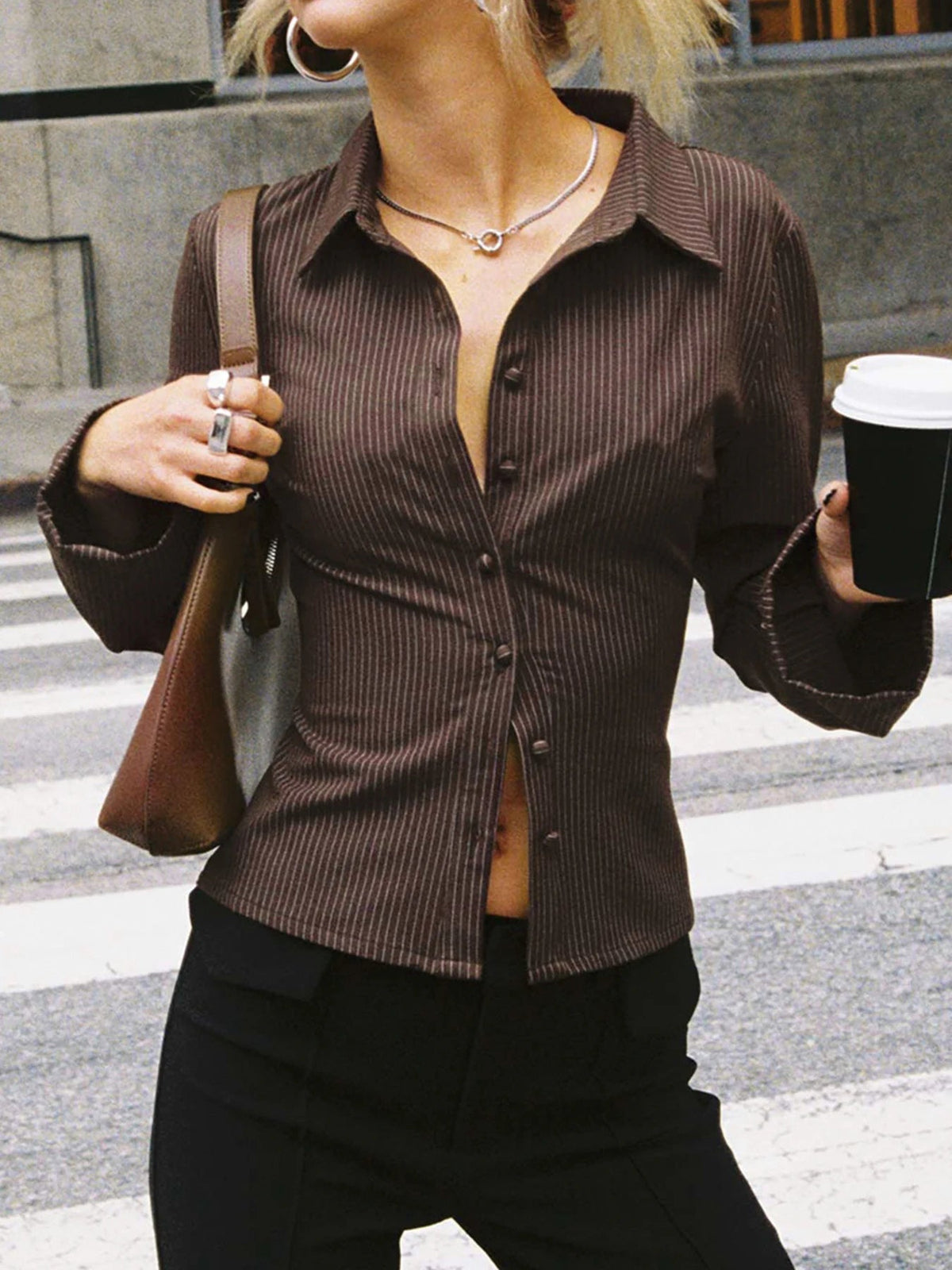 Rachel | Stylish Button-Up Top