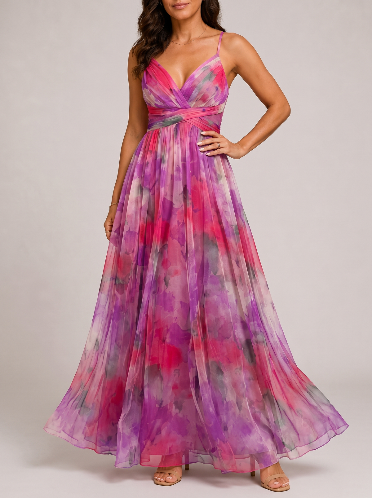 Giselle | Abito Floreale - Rosa