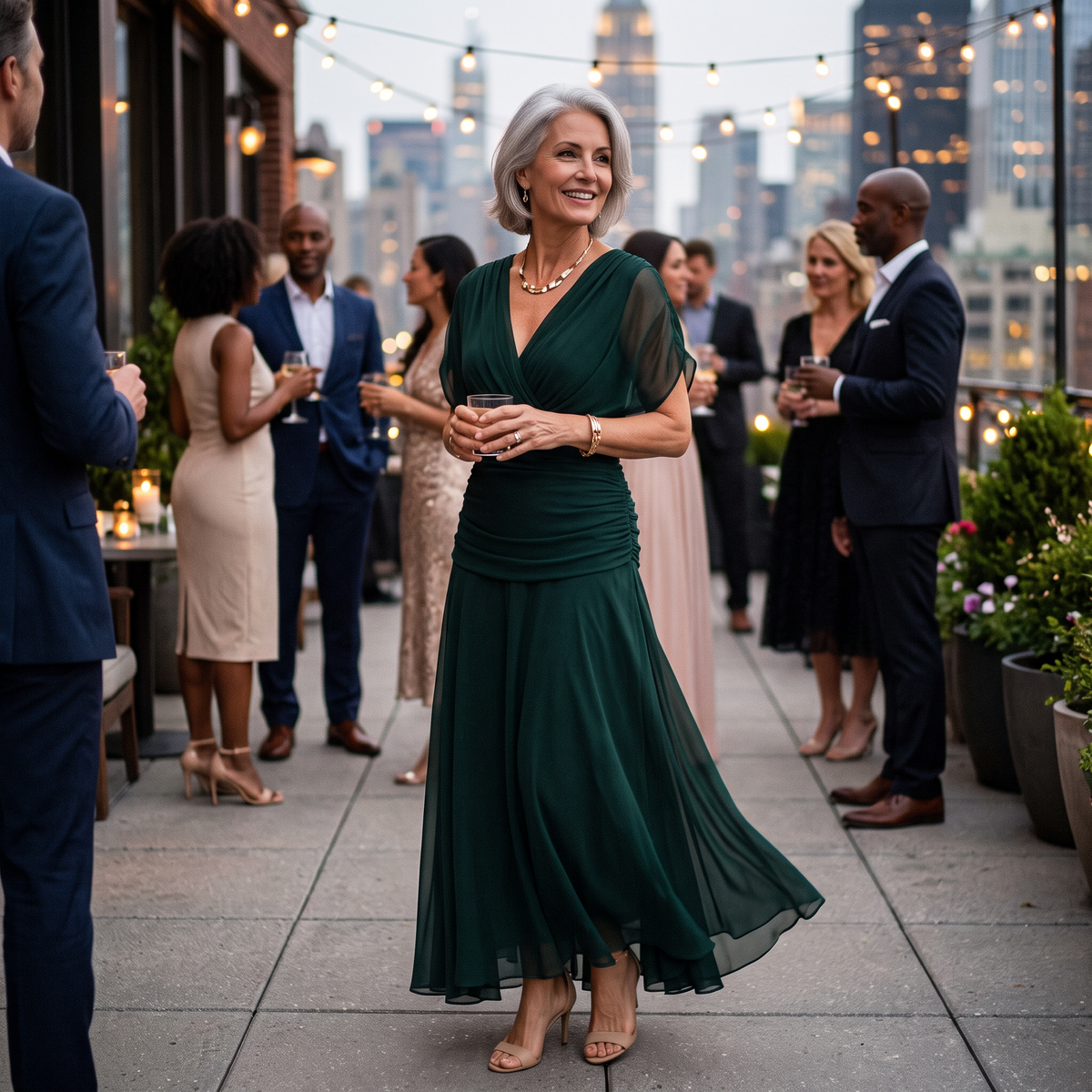 Mikaela | V-Neck Wrap Maxi Dress
