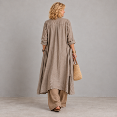 Sienna three-piece set, Brown, back view