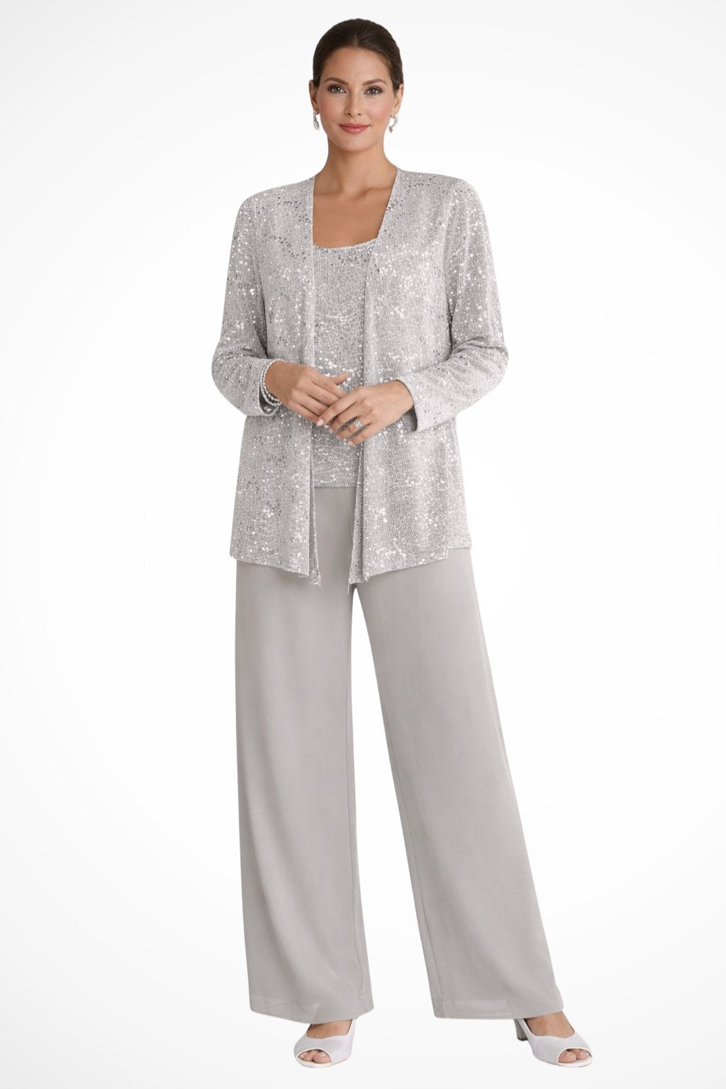 Luna | Elegant Layered Three-Piece Pants Set for Women