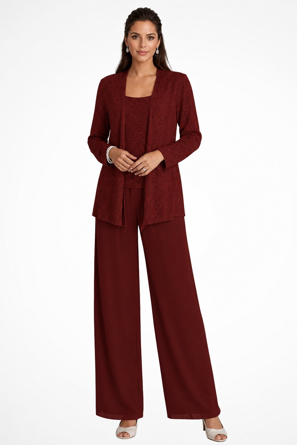 Luna | Elegant Layered Three-Piece Pants Set for Women