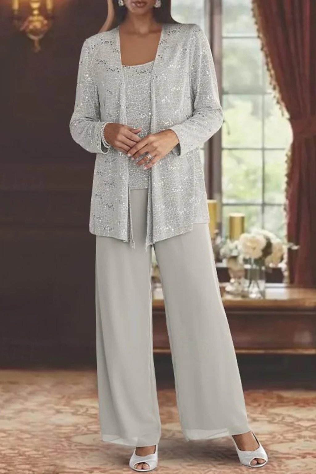 Luna | Elegant Layered Three-Piece Pants Set for Women