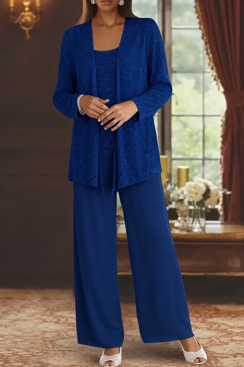 Luna | Elegant Layered Three-Piece Pants Set for Women